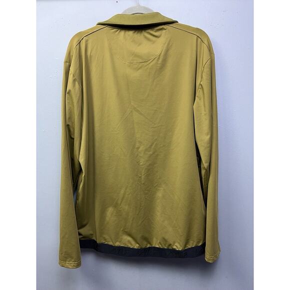 TLF Apparel Jacket Mens Large Long Sleeve Front Zip Green Workout Gym Athletic - Picture 2 of 8